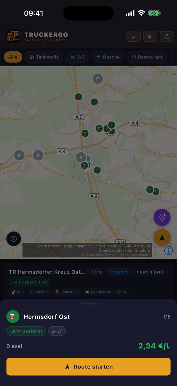 Screenshot truckergo