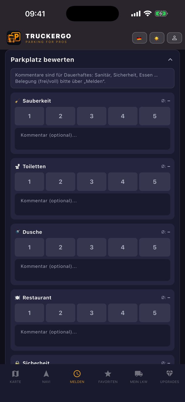 Screenshot truckergo